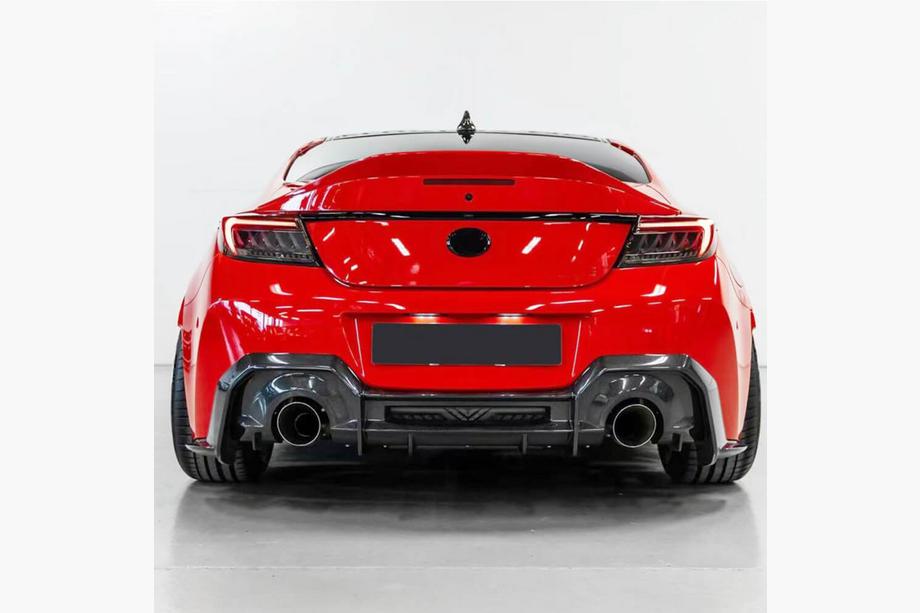 Subaru BRZ 2021– Achterbumper diffuser V3 (2021-2023, Carbon) Foto 2