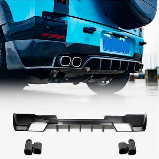 Achterbumper diffuser (carbon) foto 1