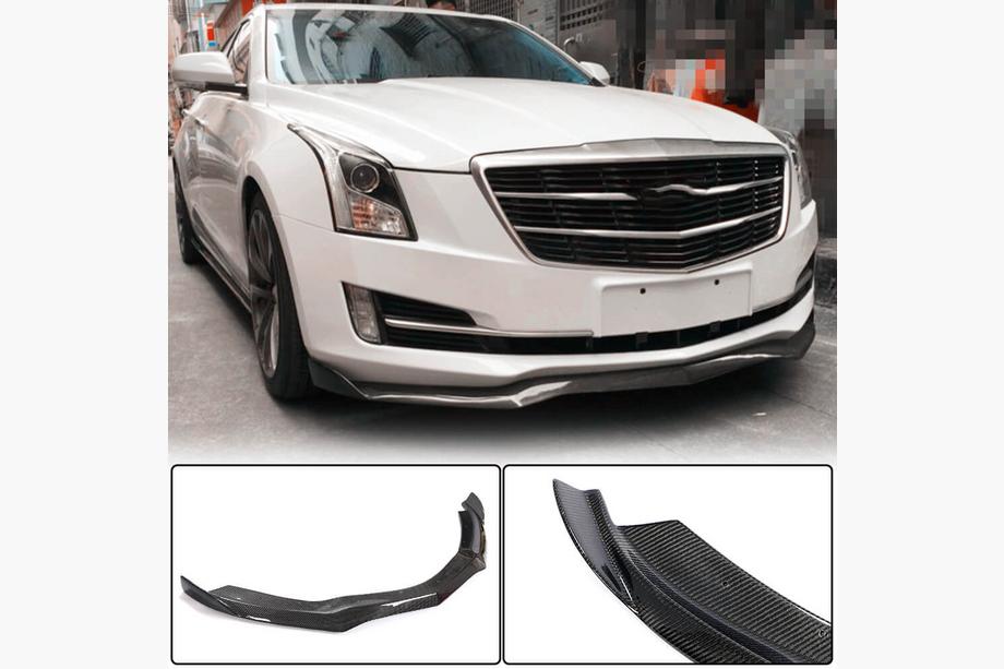 Cadillac ATS 2012–2019 Carbon frontbumper lip (voor Base) Image