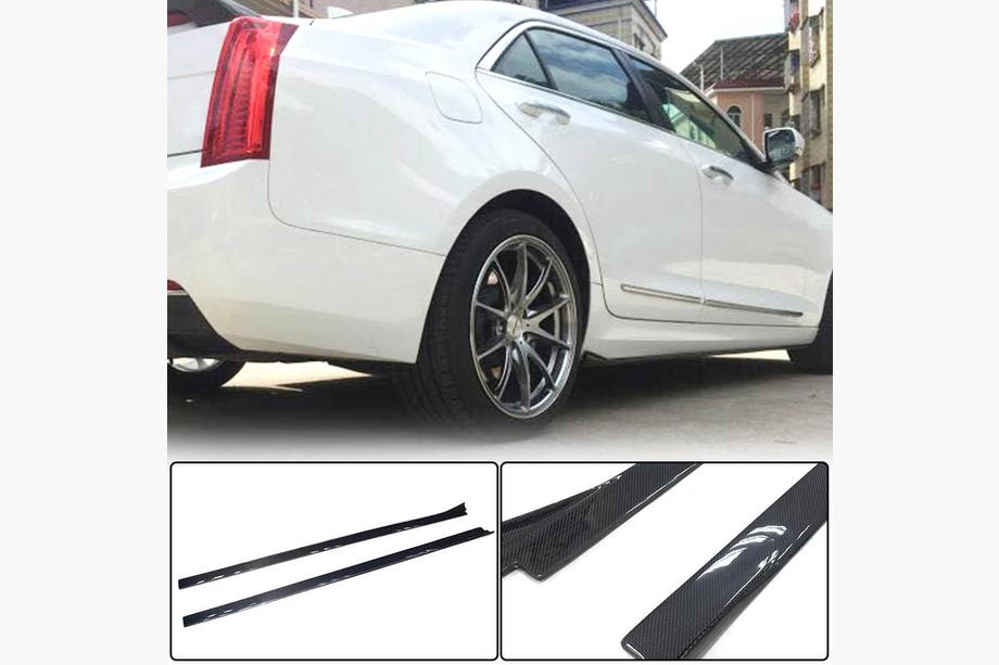 Cadillac ATS 2012–2019 Sideskirts (Carbon) Image