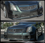 Cadillac CTS 2007–2014 Voorbumper sierlijsten (voor CTS V Coupe, carbon) foto 2