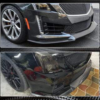 Voorbumper lip Lip V2 (voor CTS V Sedan 2016-2019, carbon) foto 4