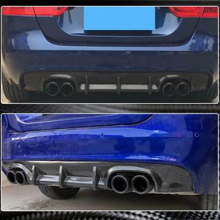 Achterbumper diffuser V1 (2015-2019, Carbon) foto 3