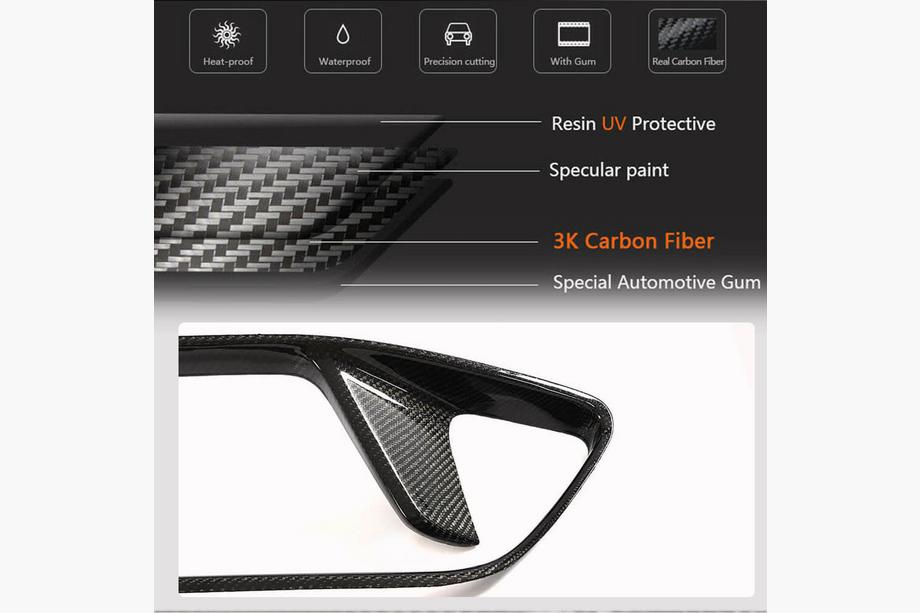 Kia Stinger 2017–2023 Bumperrooster (carbon) Foto 4
