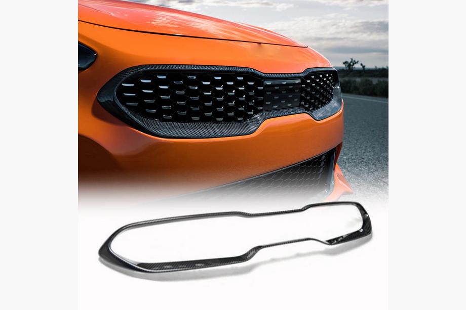 Kia Stinger 2017–2023 Radiatorgrill omlijsting (Carbon) Image