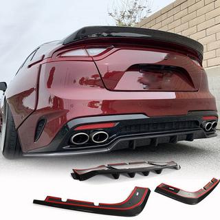 Achterbumper diffuser (carbon) foto 1