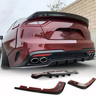 Achterbumper diffuser (carbon) foto 1