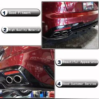 Achterbumper diffuser (carbon) foto 2