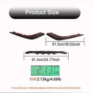 Achterbumper diffuser (carbon) foto 4