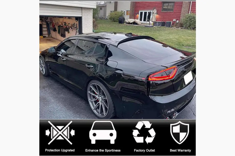 Kia Stinger 2017–2023 Achterruitspoiler (Carbon) Foto 2
