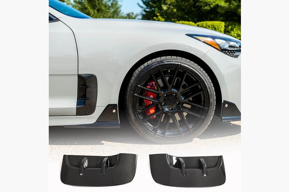 Kia Stinger 2017–2023 Carbon covers voor voorspatborden Image