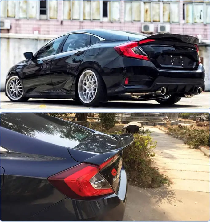 Honda Civic Sedan X 2016–2021 Spoiler (kunststof) foto 2