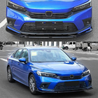 Honda Civic Sedan 2021– Frontbumper lipspoiler Lip V1 (kunststof) foto 3
