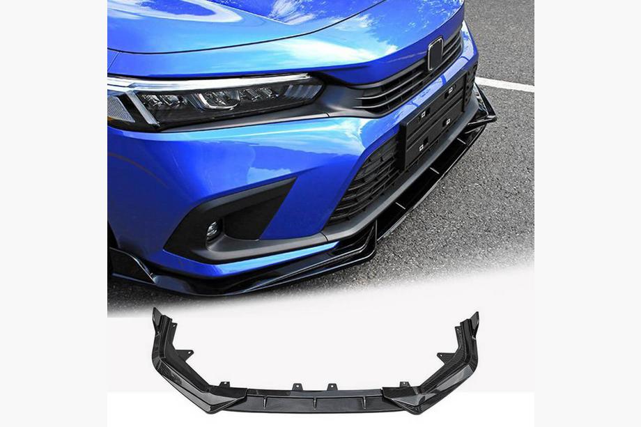 Honda Civic Sedan 2021– Frontbumper lipspoiler Lip V1 (kunststof) Image