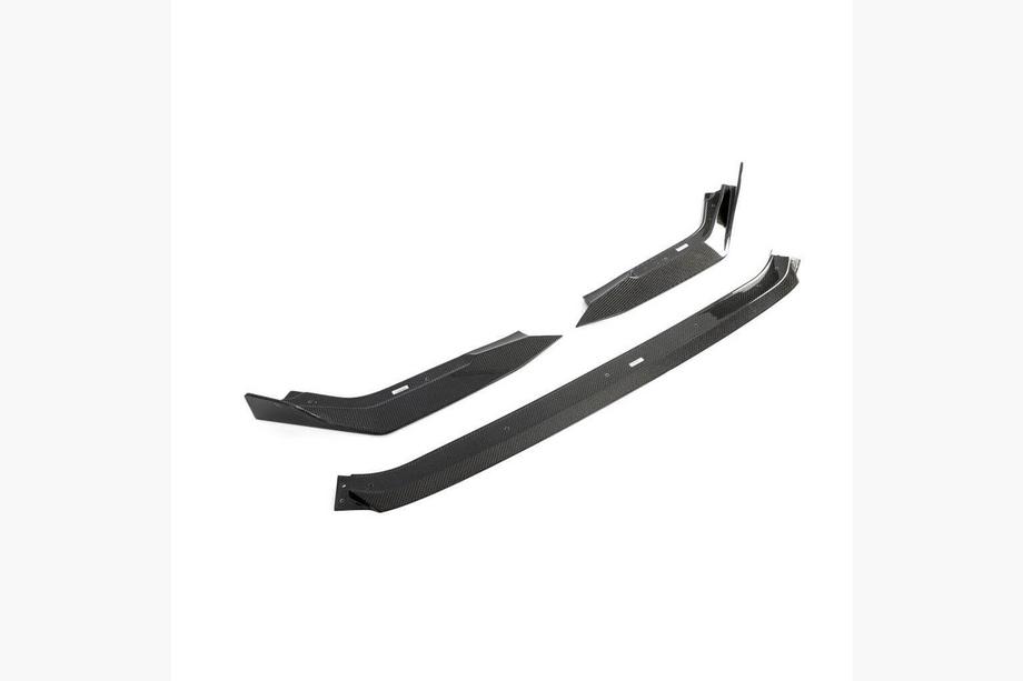Honda Civic HB 2021– Voorbumper lip Lip V2 (carbon) Foto 5