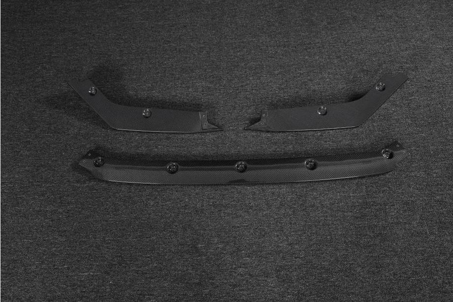 Honda Civic HB 2021– Voorbumper lip Lip V2 (carbon) Foto 10