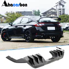 Honda Civic HB 2021– Achterbumper diffuser (carbon) foto 1