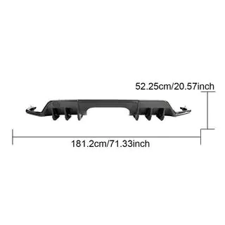 Achterbumper diffuser (carbon) Honda Civic HB 2021– foto 4