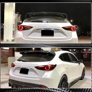 Spoiler V1 (HB, carbon) Mazda 3 2013–2019 foto 3