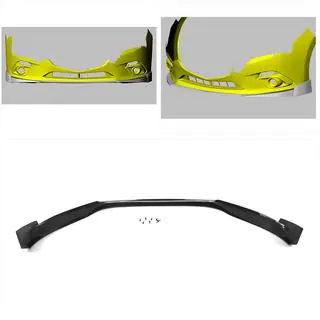 Carbon frontbumper lip Lip (2014-2016, Carbon) Mazda 3 2013–2019 foto 2
