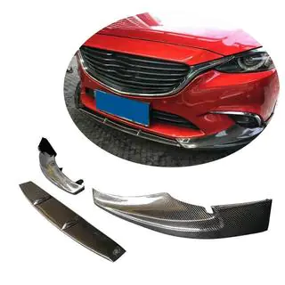 Frontbumper lip Lip V1 (2017-2019, Carbon) foto 1