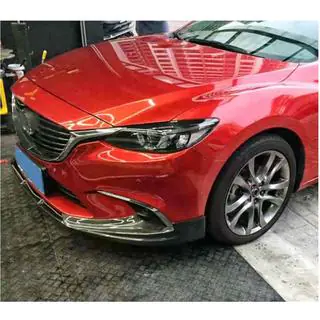 Frontbumper lip Lip V1 (2017-2019, Carbon) foto 3