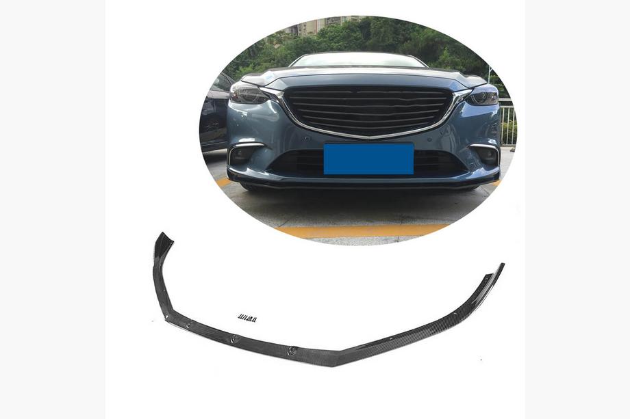 Mazda 6 2012–2024 Voorbumperlip Lip V2 (2017-2019, carbon) Image
