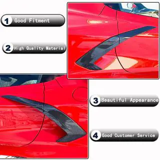 Achterspatbord covers (2019-2022, Carbon) Chevrolet Corvette C8 2019– foto 3