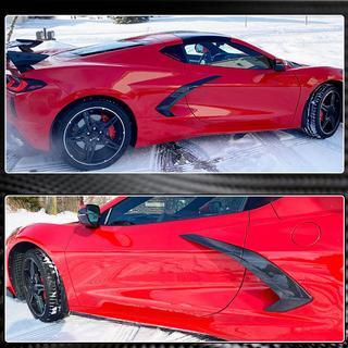 Achterspatbord covers (2019-2022, Carbon) Chevrolet Corvette C8 2019– foto 4