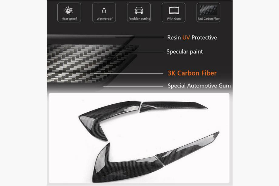 Chevrolet Corvette C8 2019– Achterspatbord covers (2019-2022, Carbon) Foto 5