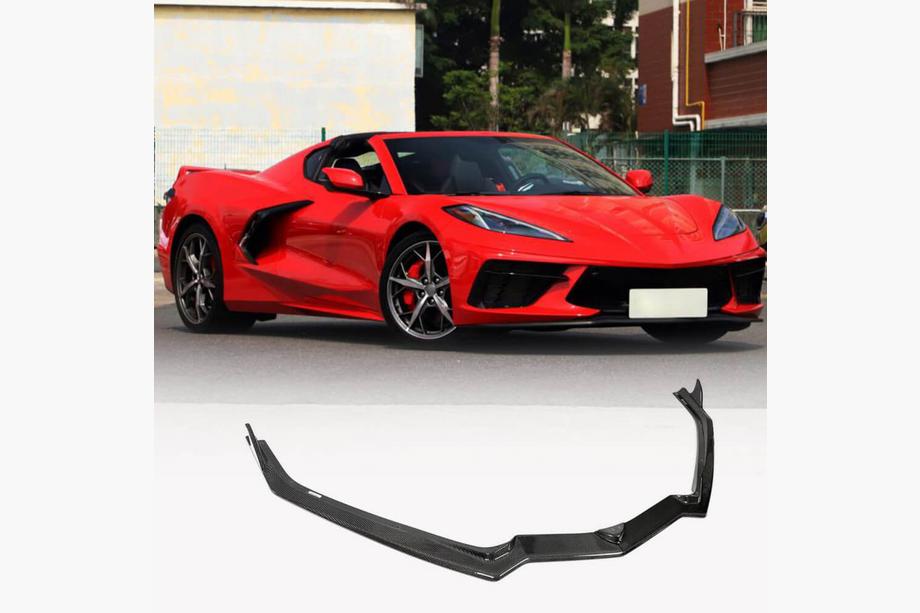 Chevrolet Corvette C8 2019– Frontbumper lip Lip (2019-2022, carbon) Image