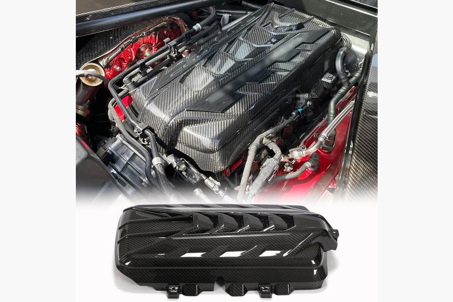 Chevrolet Corvette C8 2019– Motorafdekking (2019-2022, Carbon) Foto 1