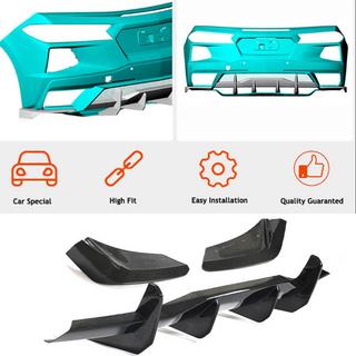 Achterbumper diffuser V1 (2019-2022, Carbon) foto 2