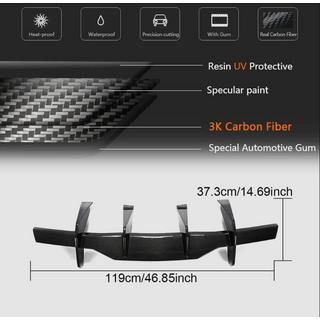 Achterbumper diffuser V1 (2019-2022, Carbon) foto 3