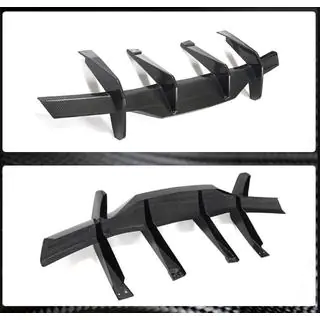 Achterbumper diffuser V1 (2019-2022, Carbon) Chevrolet Corvette C8 2019– foto 4