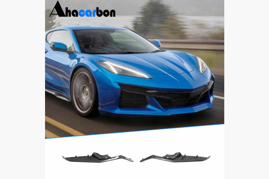 Chevrolet Corvette C8 2019– Carbon frontbumper inserts (voor Z06, 2020-2024) Image