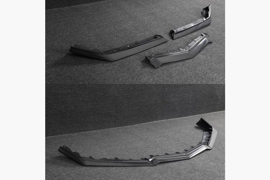 Chevrolet Corvette C8 2019– Carbon frontbumper lip (voor Z06, 2022-2024, carbon) Foto 2