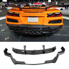 Chevrolet Corvette C8 2019– Achterbumper diffuser (voor Z06, 2022-2024, carbon) foto 1