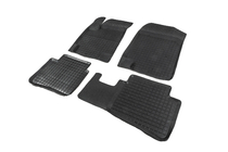 Kia Rio 2005–2011 Rubberen vloermatten met opstaande rand (4 stuks, Polytep) foto 2