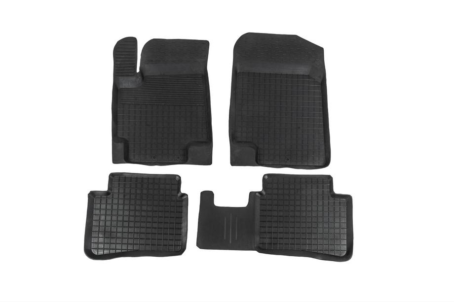 Kia Rio 2005–2011 Rubberen vloermatten met opstaande rand (4 stuks, Polytep) Image