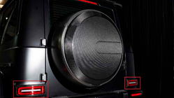 Mercedes G class W465 2025– Achterlichtomlijsting (Carbon) foto 1
