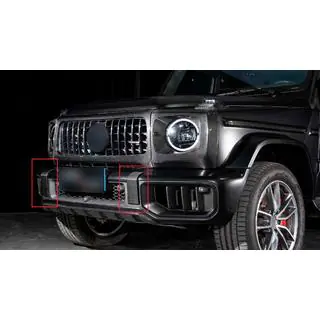 Set bumperlip voor en achter (voor G63 AMG, carbon) foto 1