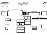 Volkswagen T4 Transporter 1990–2003 Dashboard afdeklijsten (1999-2003) Carbonlook foto 10
