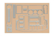 Volkswagen T4 Transporter 1990–2003 Dashboard afdeklijsten (1999-2003) Carbonlook foto 9