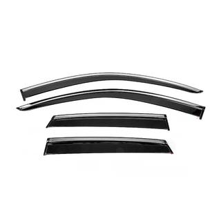 Windschermen met chromen sierlijst Niken Luxury (4 stuks)