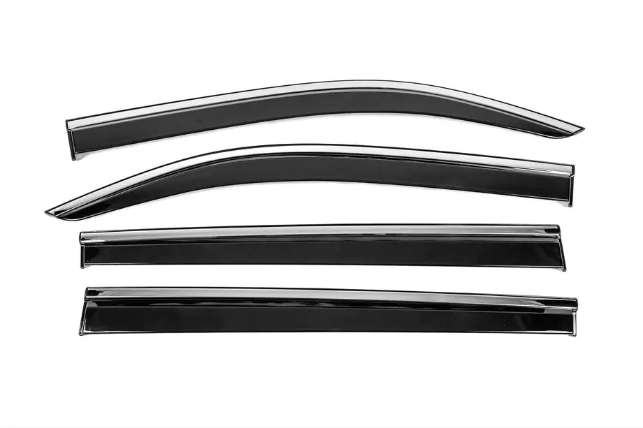 Peugeot Partner/Rifter 2019– Windschermen met chromen sierlijst Niken Luxury (4 stuks) Image