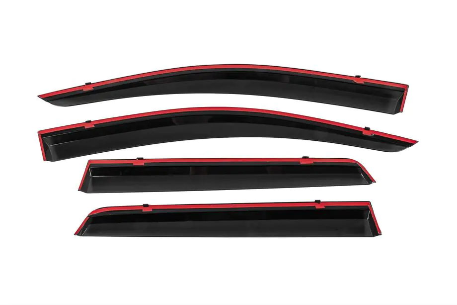 Dodge Journey 2008–2020 Windschermen met chromen sierlijst Niken Luxury (4 stuks) Foto 4