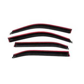 Winddeflectors met chromen sierlijst Niken Luxury (EU/Asia, 4 stuks) foto 4