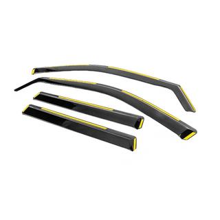 In-channel raamdeflectoren Niken Luxury (4 stuks) Jeep Grand Cherokee WK2 2010–2021 foto 2