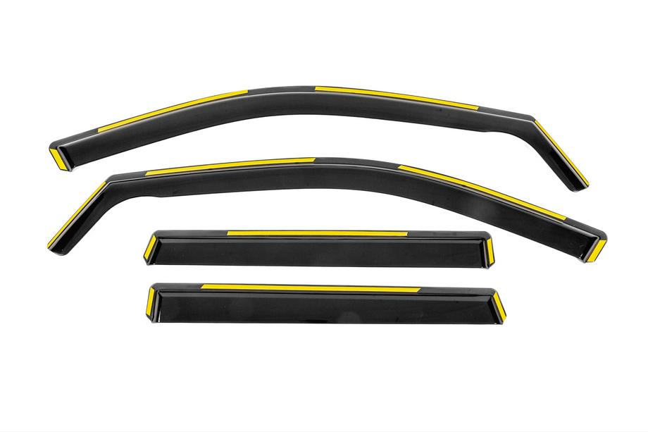 Jeep Grand Cherokee WK2 2010–2021 In-channel raamdeflectoren Niken Luxury (4 stuks) Foto 1